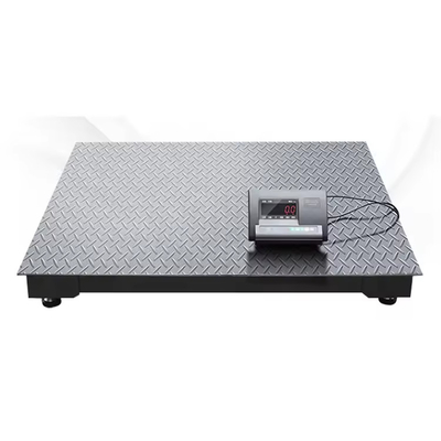 AC/DC vloerschaal met grijs/geel platform 1,5 m*1,5 m/5000 kg capaciteit